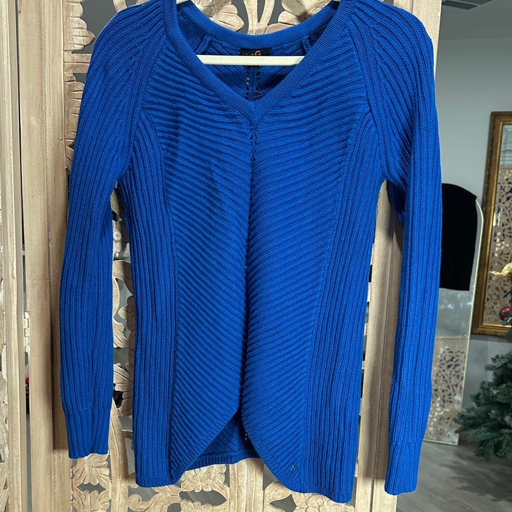 G by Guess Royal Blue Knit Top